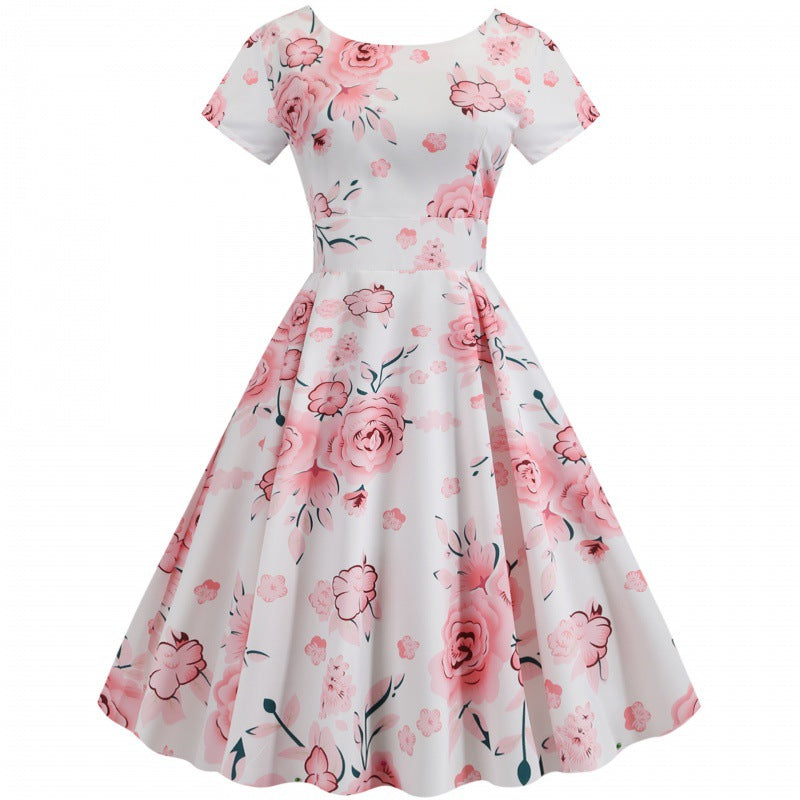 Robe midi femme avec motif floral et coupe flatteuse Levoire