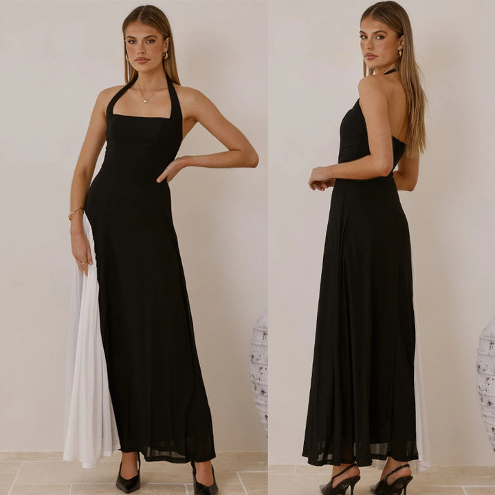 Robe de soirée pour femmes avec coupe asymétrique et accents élégants Levoire