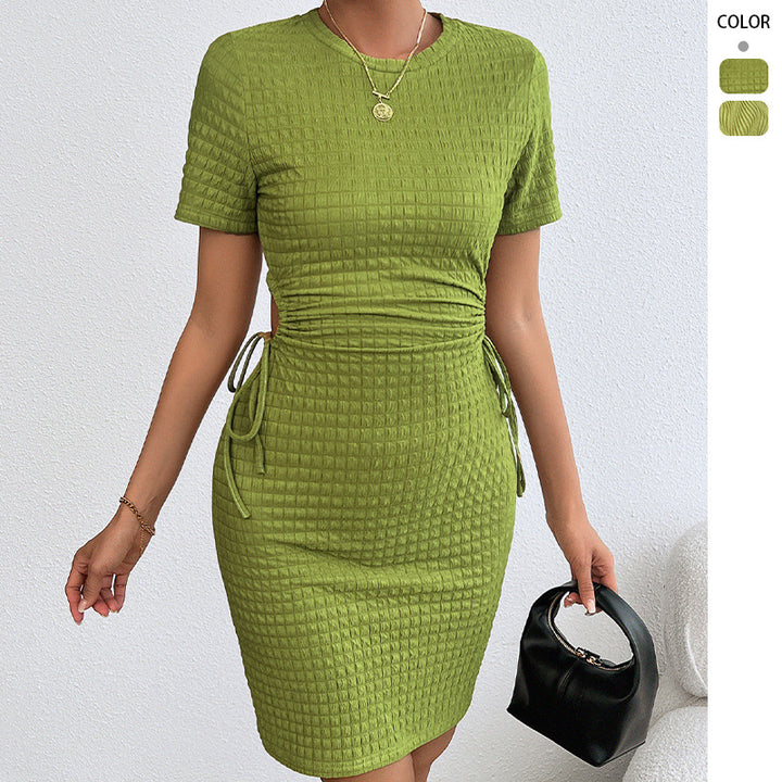 Robe femme flatteuse avec laçage sur le côté Levoire