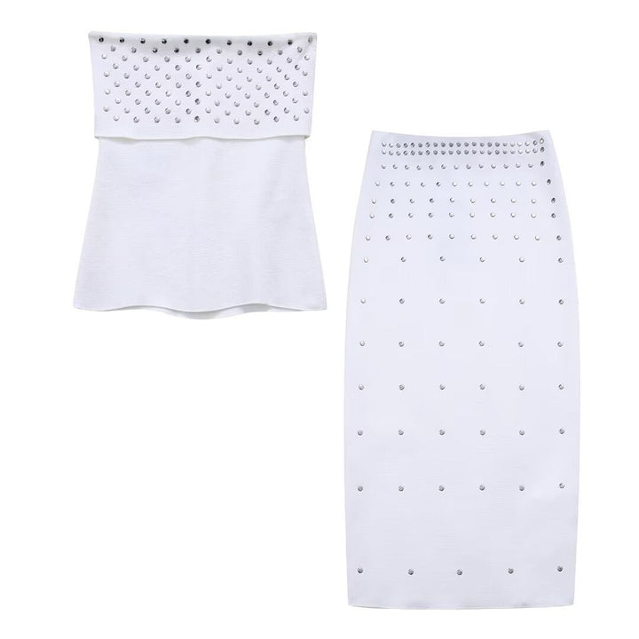 Levoire | Top combiné jupe tricot à clous