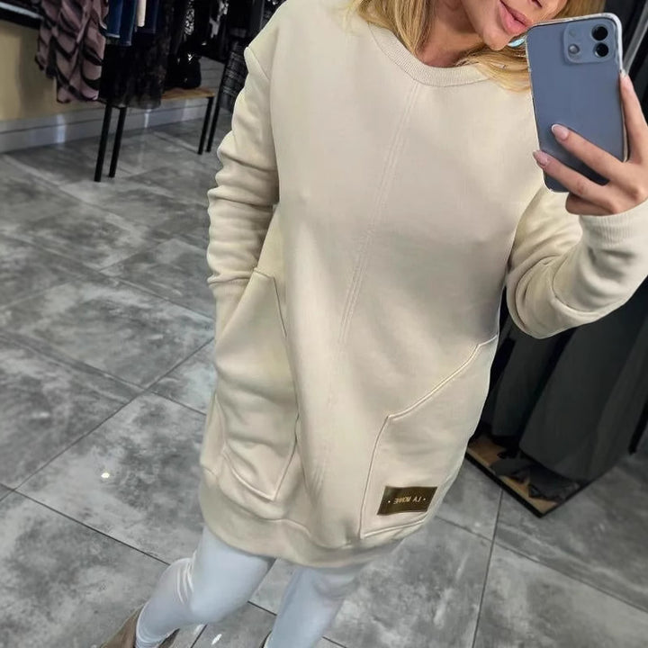 Robe sweatshirt pour femmes avec poches latérales pratiques et design moderne Levoire