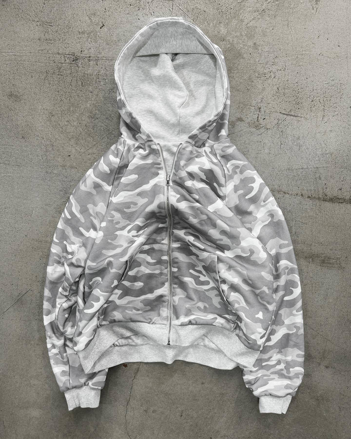 Sweat à capuche urbain pour femmes avec motif camouflage et larges poignets Levoire