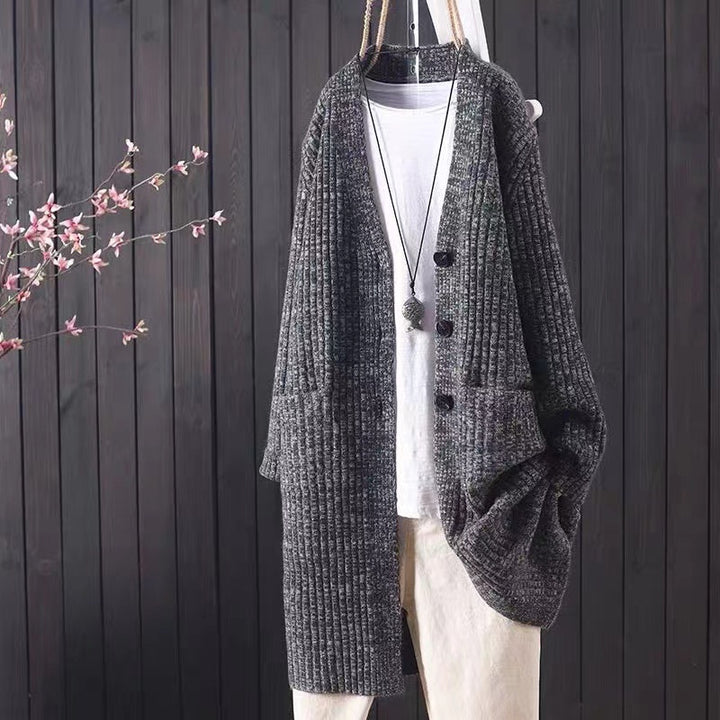 Décontracté cardigan pour femmes avec poches pratiques et coupe à la mode Levoire