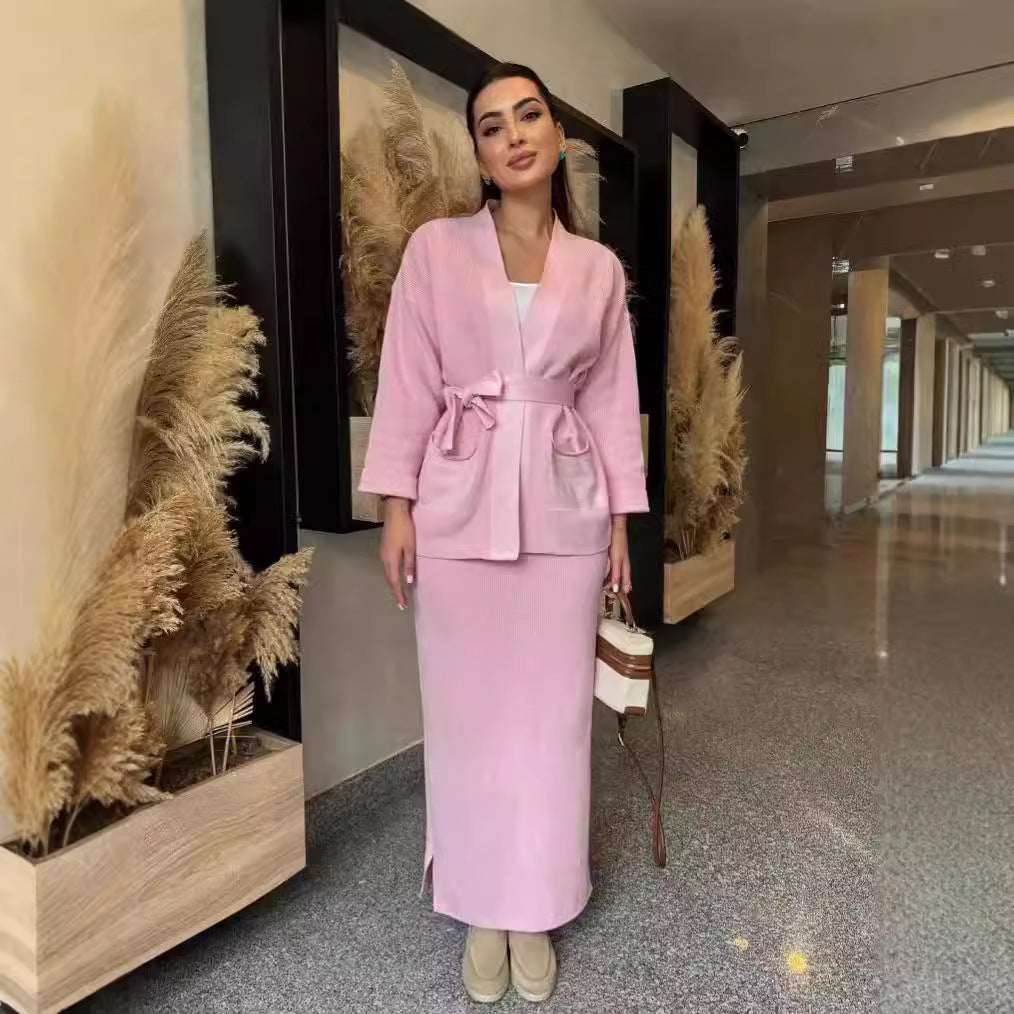 Robe crayon élégante pour femme avec veste blazer chic et poches pratiques Levoire