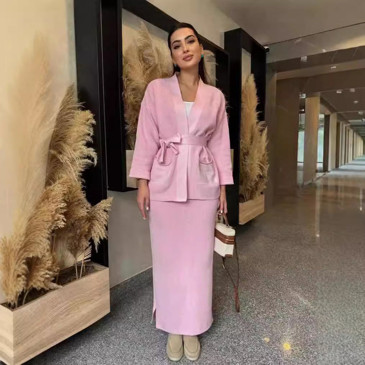 Robe crayon élégante pour femme avec veste blazer chic et poches pratiques Levoire