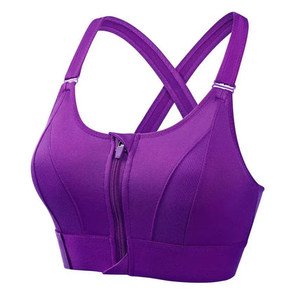 Levoire | Soutien-gorge de sport avec Soutien Optimal et Bretelle Croisée pour Femmes Violet