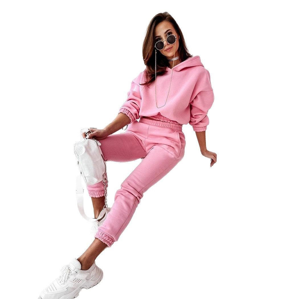 Survêtement confortable pour femmes avec capuche et taille élastique Levoire