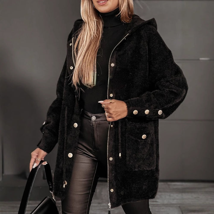 Veste en polaire confortable pour femmes avec capuche et poches pratiques Levoire