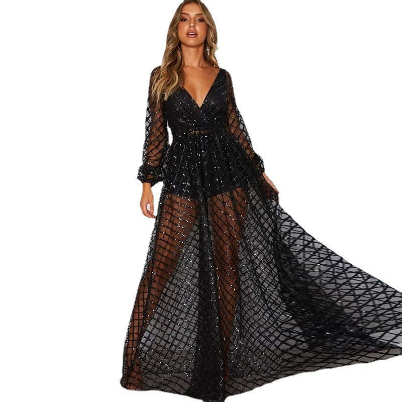 Levoire | Robe à dos large V en or