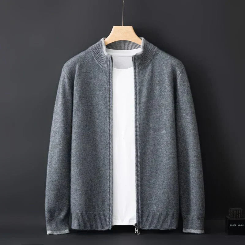 Levoire | Veste Zippée Avec Sensation De Cachemire Gris