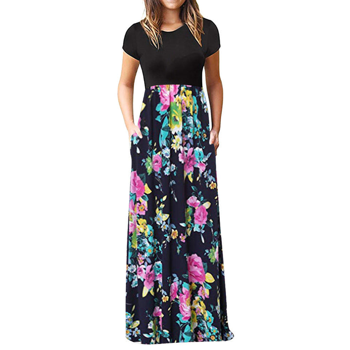 Levoire | Jupe longue remarquable Vente chaude Couleur Robe Fleur de poudre bleue