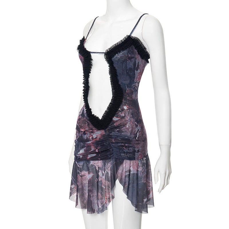 Levoire | Robe Mini Sans Manches À Taille Ouverte