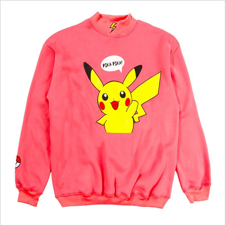Sweatshirt femme avec motif Pikachu et col haut Levoire