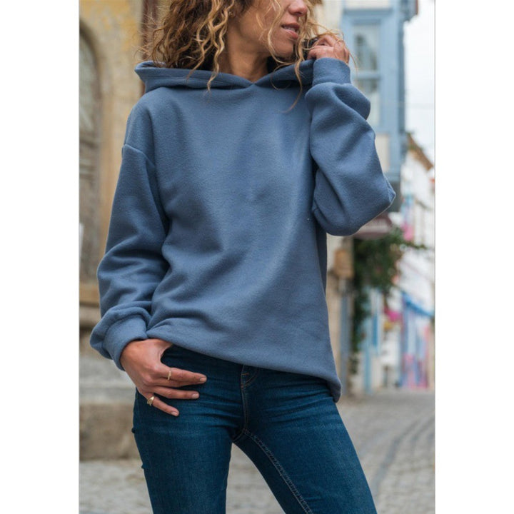 Sweat à capuche surdimensionné pour femmes en polaire douce Levoire
