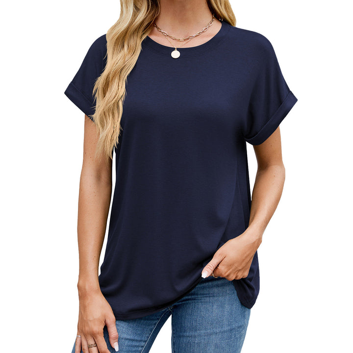 Levoire | Essentiel Uni Ronde Décontractée T-shirt Meriheinä