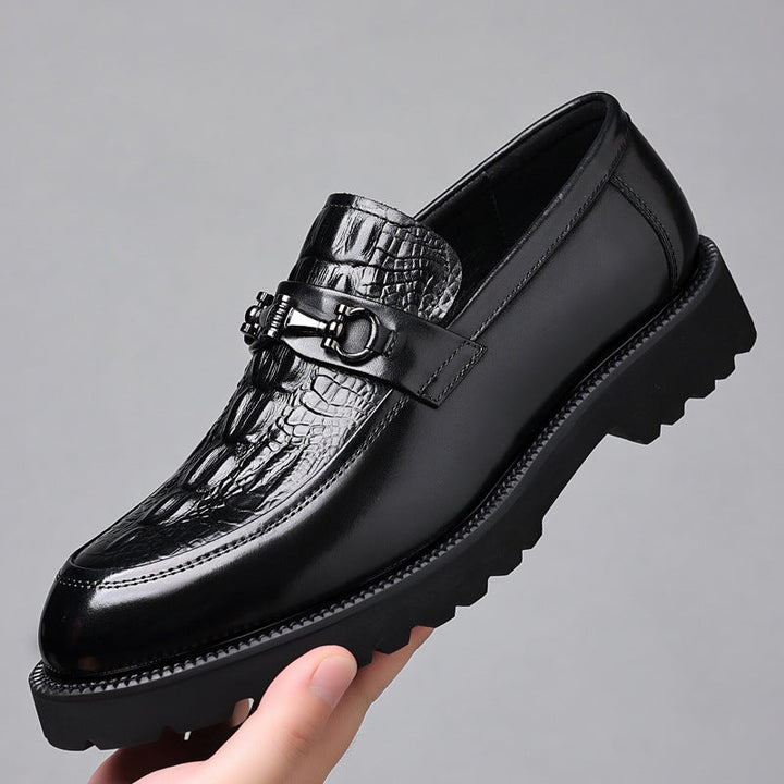 Levoire | Mocassins en cuir pour hommes élégants Noir Taille unique Plus grand