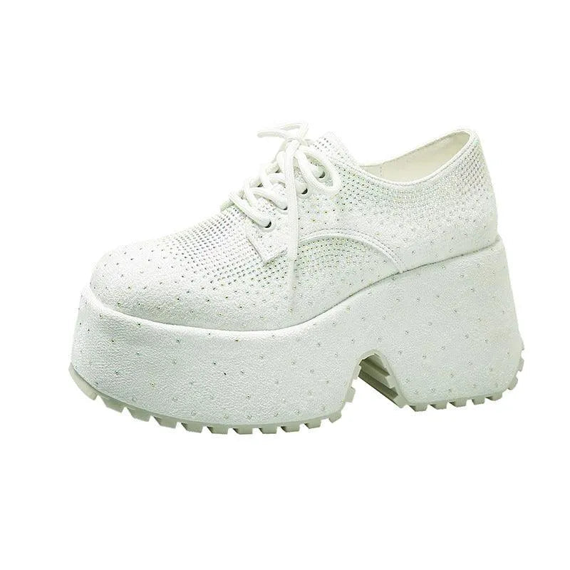 Levoire | Chaussures pour femmes avec décor étoile et strass Beige Blanc