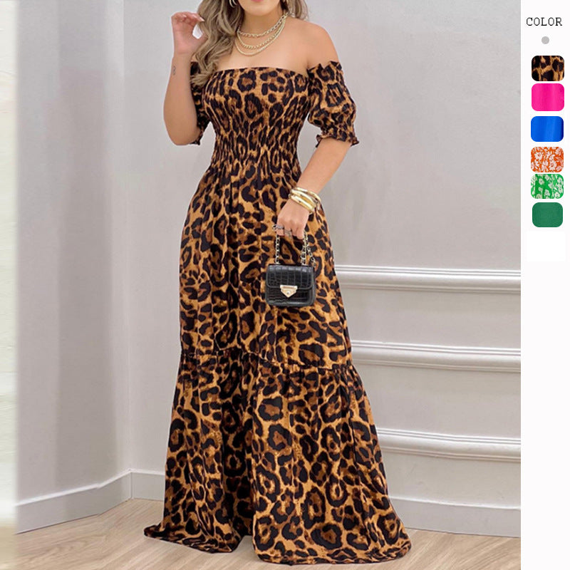 Robe Maxi Aérée pour Femmes avec Design Off-Shoulder et Détails Volants Levoire