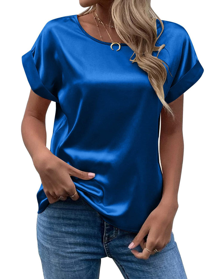 Levoire | T-Shirt En Avec Manches Retroussées Pour Femmes