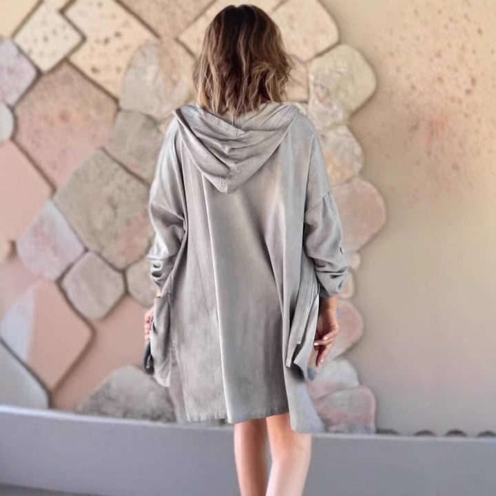 Veste de transition pour femme, loose, de haute qualité, avec capuche et poches pratiques Levoire