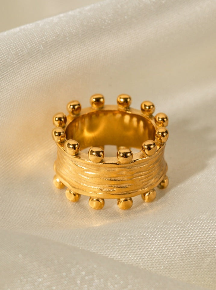 Levoire | Bague Couronne En Plaqué Or Non Détachable 8
