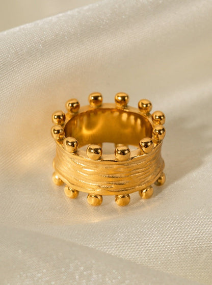 Levoire | Bague Couronne En Plaqué Or Non Détachable 8