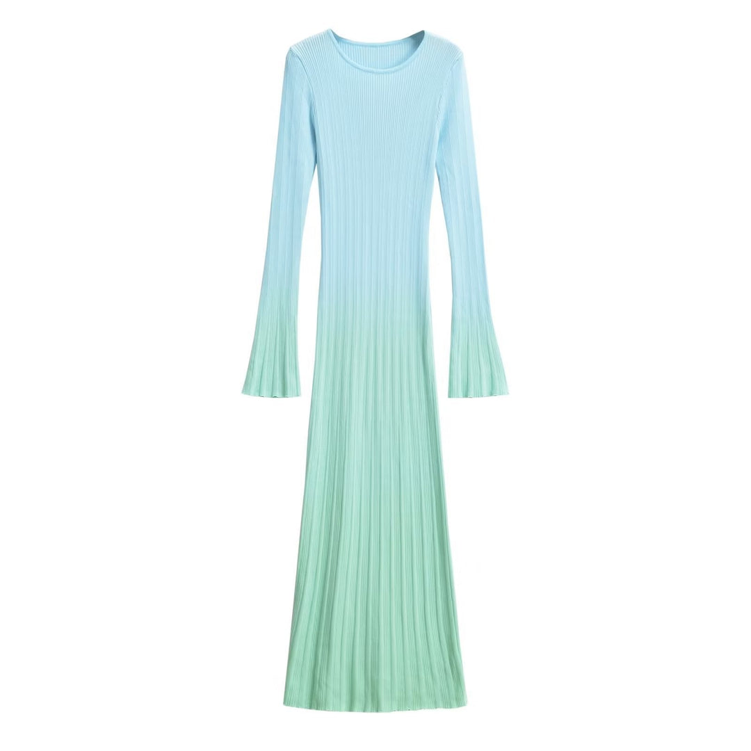 Levoire | Robe Longue Slim Fit Dégradé Couleur