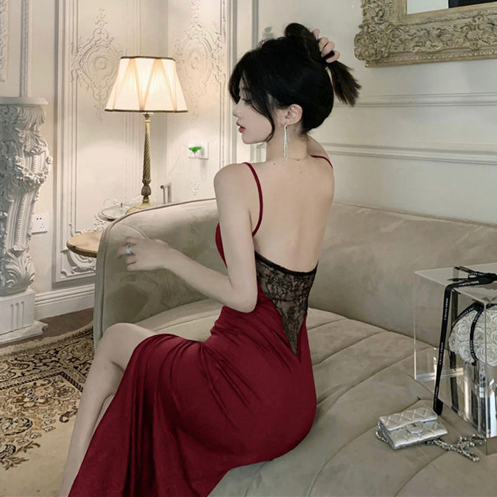 Levoire | Sensuelli Dos en dentelle longue sans bretelles robe