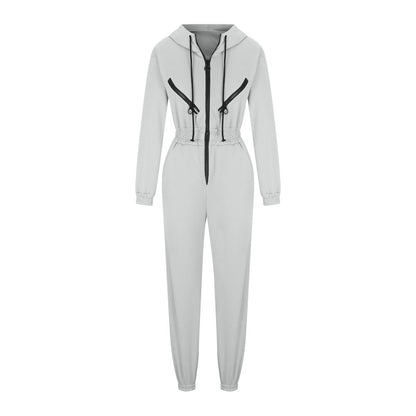 Levoire | Trendik Vêtements Ensemble de Combinaison à Capuche pour Femmes Blanc