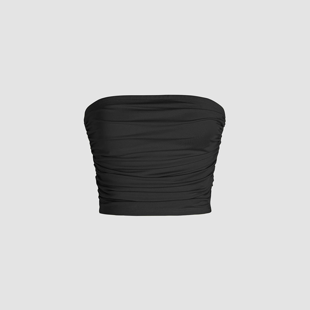 Top bandeau pour femmes avec des détails froncés et une taille élastique Levoire