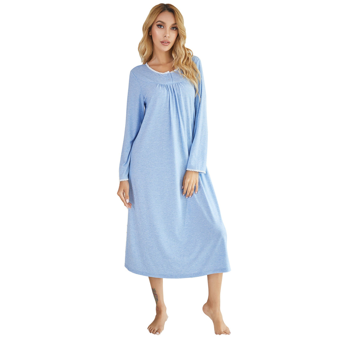 Levoire | pyjama d'automne hiver couleur coton longue nuit