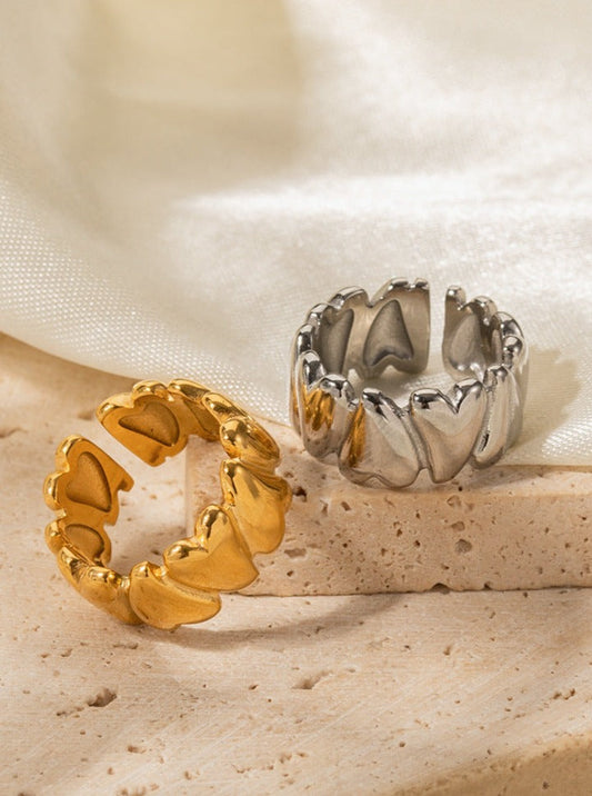 Levoire | Or Acier Inoxydable Amour Bague Ouverte Ou