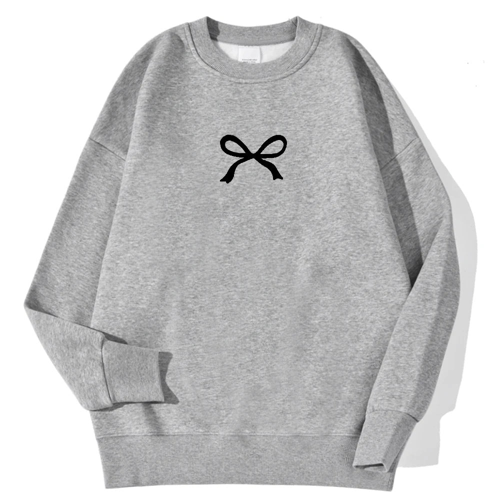 Sweat à capuche confortable pour femmes avec motif de nœud à la mode Levoire