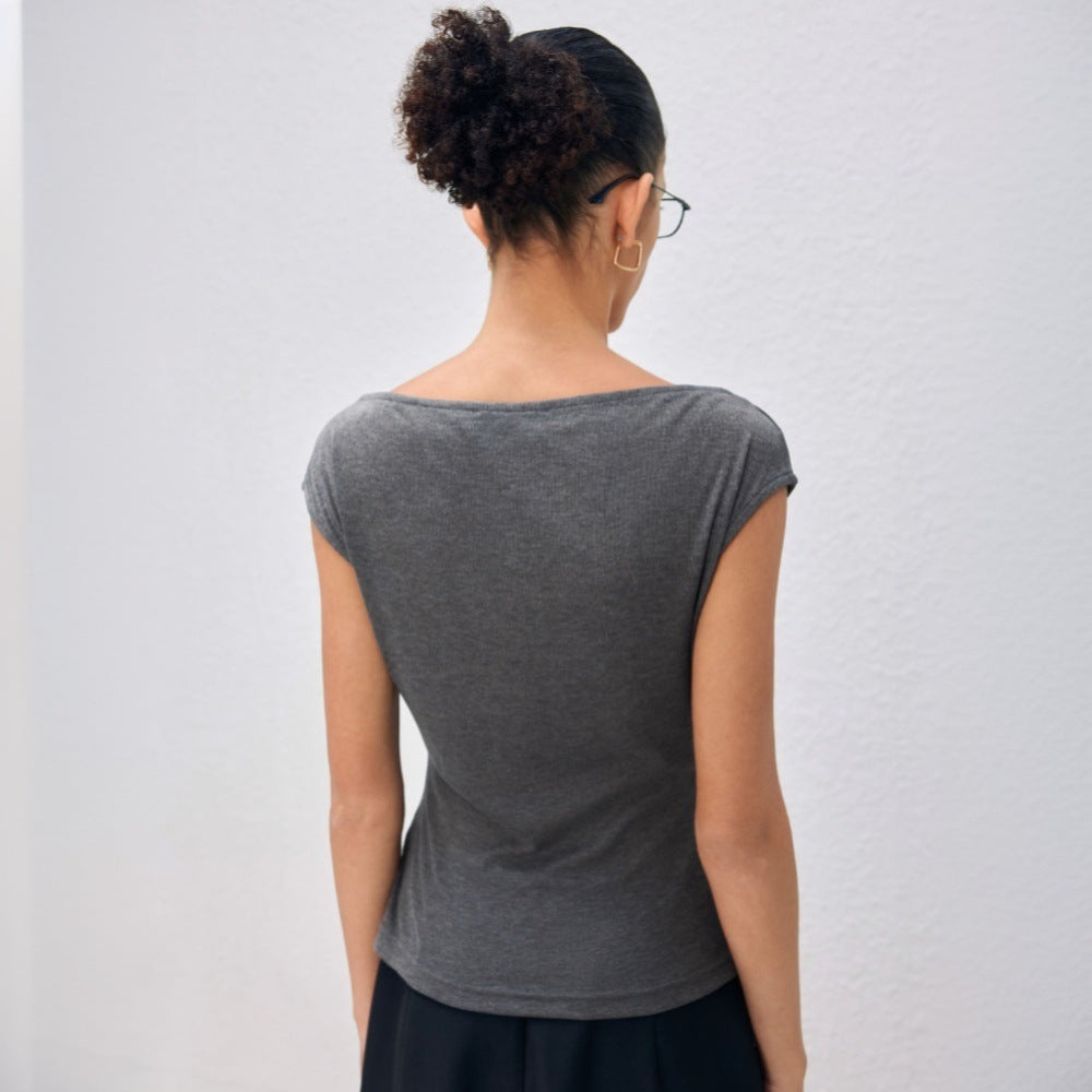 Haut élégant pour femmes avec design drapé asymétrique Levoire