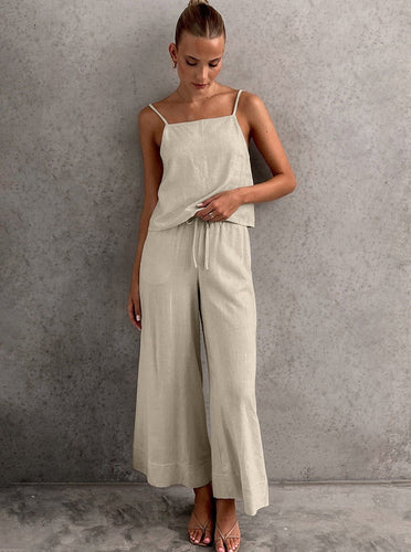 Levoire | Chemise Sans Manches À Jambes Larges, Ensemble Deux Pièces