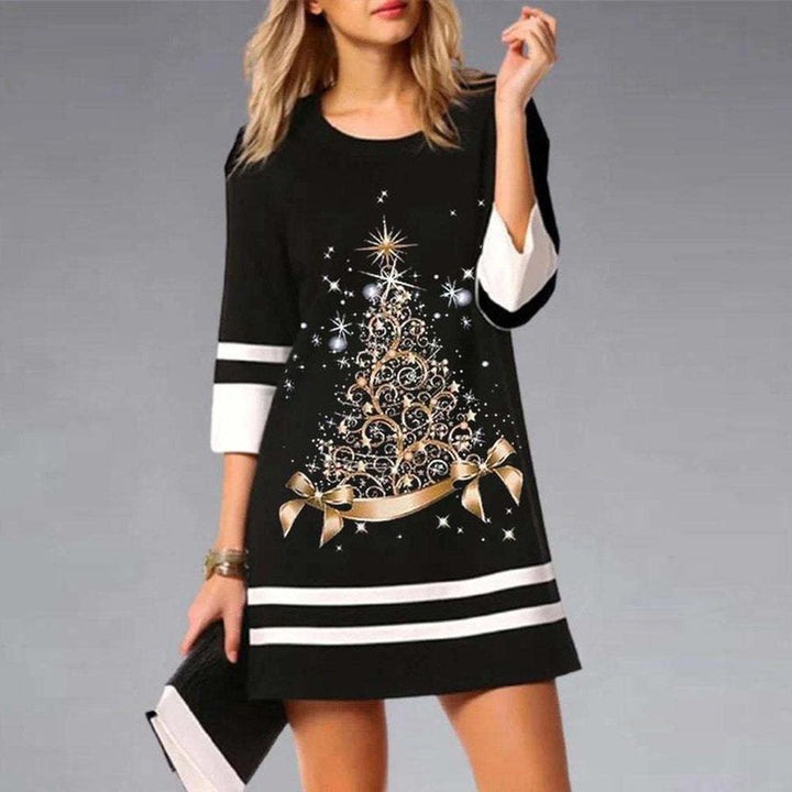 Levoire | Robe à col rond à manches courtes