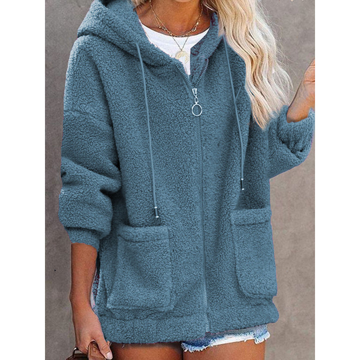 Veste à capuche en polaire pour femmes avec poches pratiques et capuche de haute qualité Levoire
