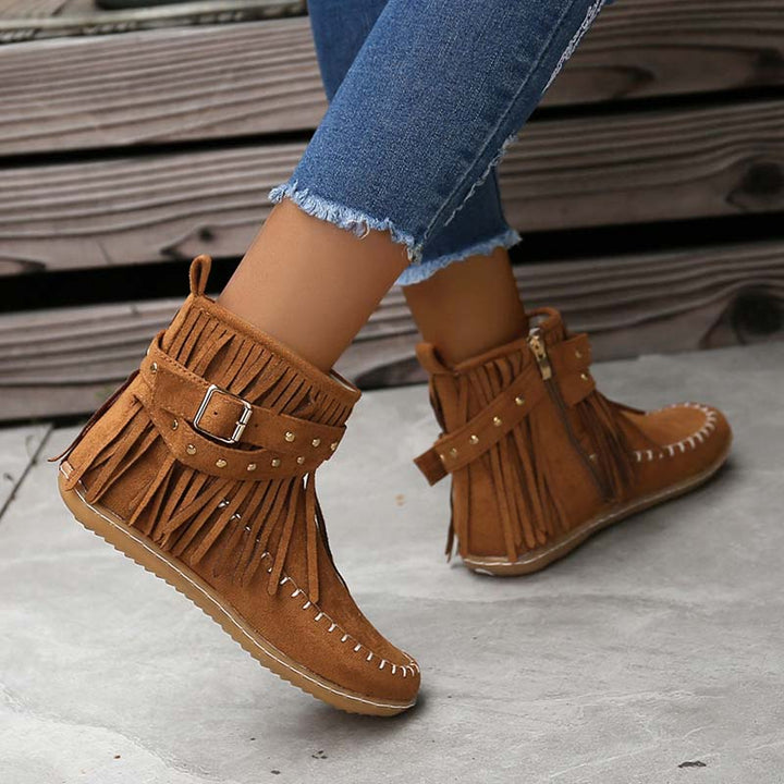 Levoire | Bottines Boho Avec Ornements Et Boucles Pour Femmes