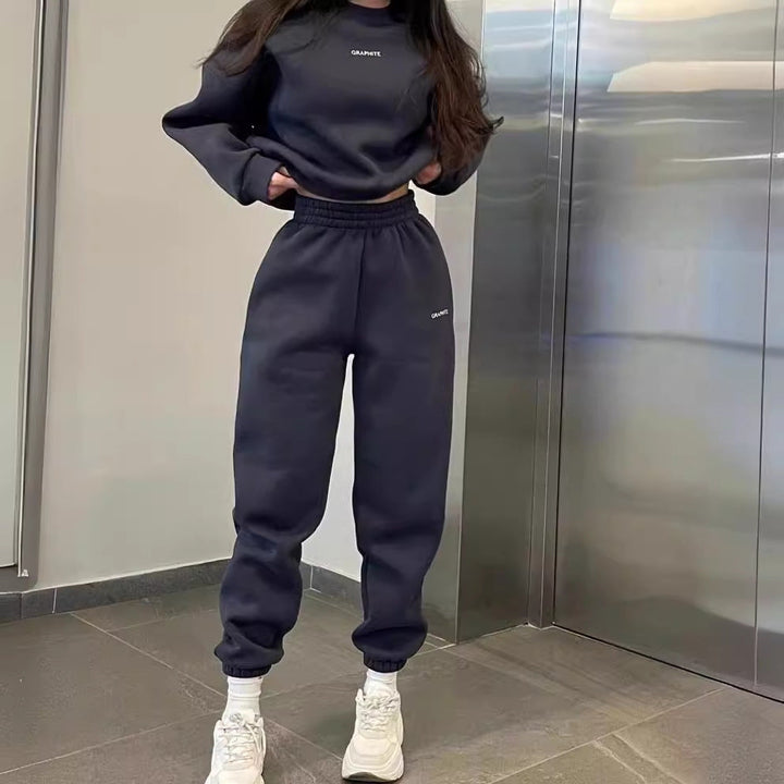 Levoire | Ensemble de sweat-shirt décontracté stylé à la mode à deux pièces