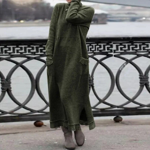 Levoire | Robe Maxi Unie Vert