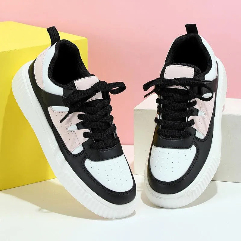 Levoire | Chaussure de loisirs sportive respirante Blanc, Noir et Rose