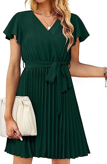 Robe portefeuille pour femmes avec détails plissés Levoire