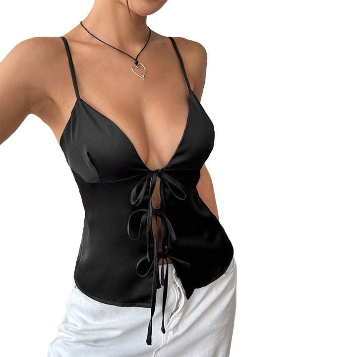 Haut élégant pour femmes avec décolleté en V profond et fronces Levoire