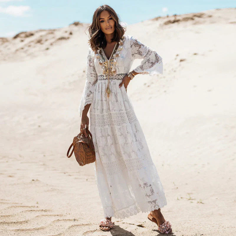 Levoire | Robe Boho À Manches Longues