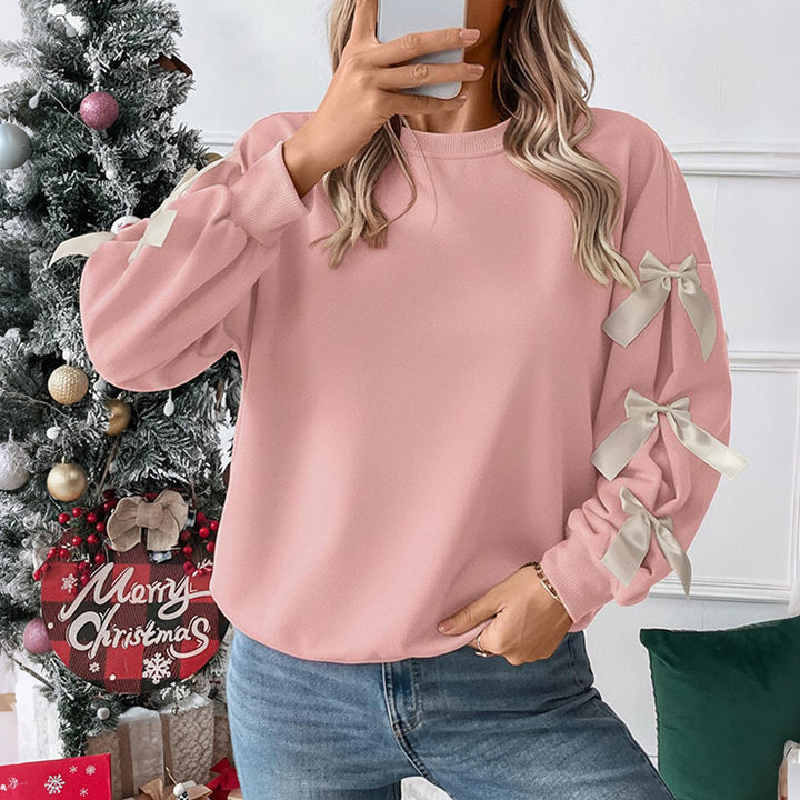 Pull surdimensionné pour femme avec détails de nœud ludiques Levoire