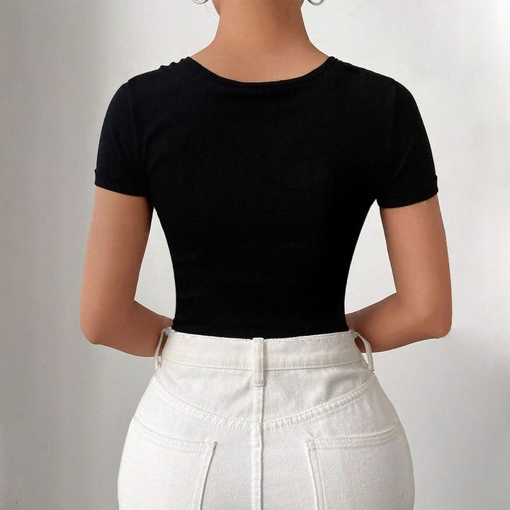 Body femme avec coupe asymétrique et drapée Levoire