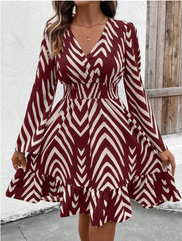 Robe enveloppante pour femmes avec jupe volumineuse Levoire