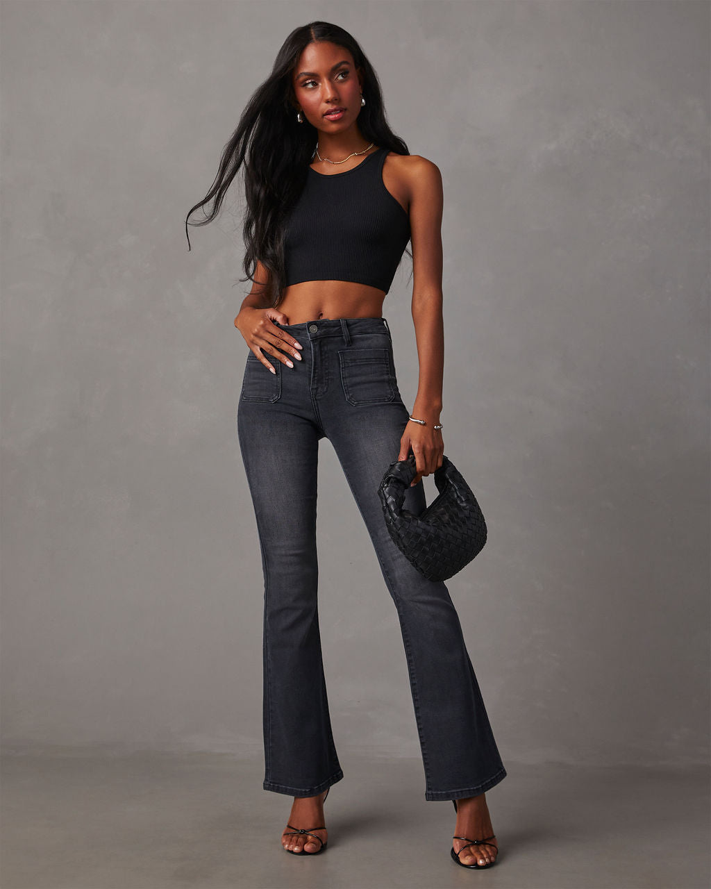Jeans évasés taille haute pour femmes avec coupe parfaite et ajustement extensible Levoire