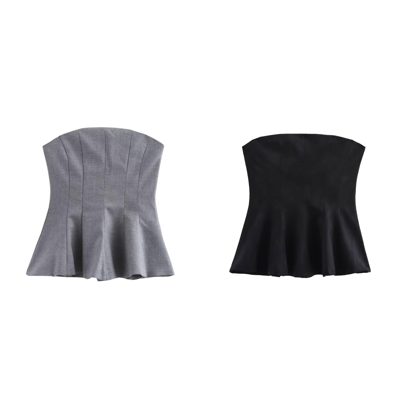 Levoire | Ensemble de Top Tube Polyvalent Sans Bretelles Jupe Mini