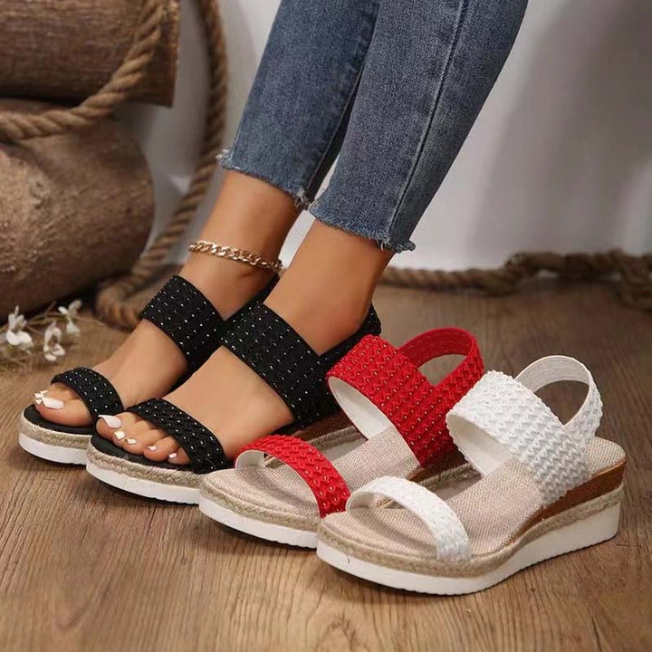Levoire | Sandales Plates D'Été Confortables Avec Talon En Coin Pour Femmes